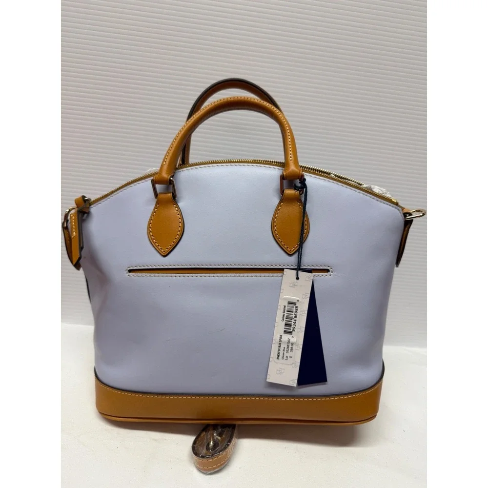 Dooney & Bourke Leather Carissa Satchel GLACIER BLUE PERIWINKLE GORGEOUS